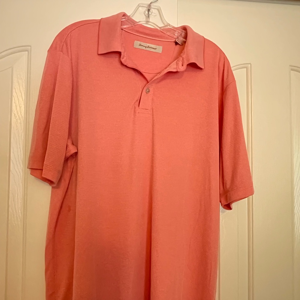 Tommy Bahama Men's Pink Polo Shirt